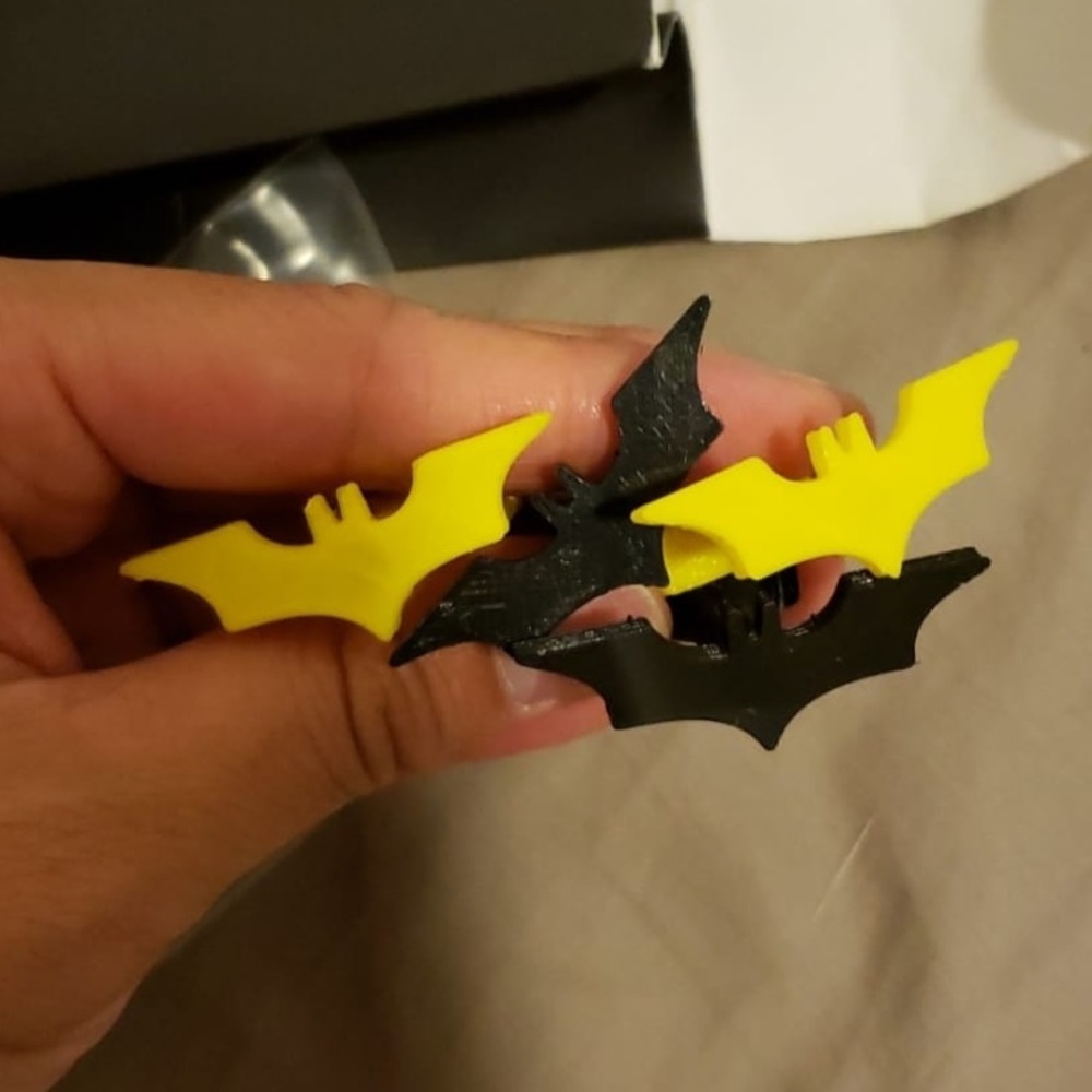 Plastic 2 sets batman cuff links